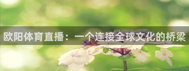 欧阳体育直播：一个连接全球文化的桥梁